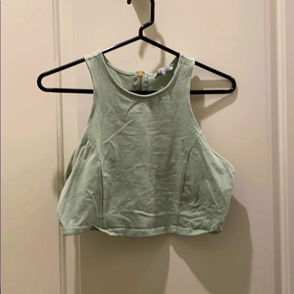 Light green crop top